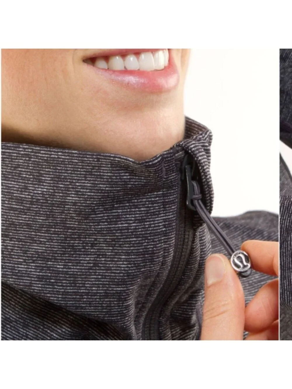 Lululemon In Stride Jacket Coal Wee Stripe / Coal